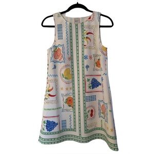Maeve by Anthropologie Sleeveless Fruit Print Mini Shift Dress